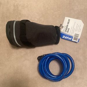 Bike accessories bike lock and under seat bag